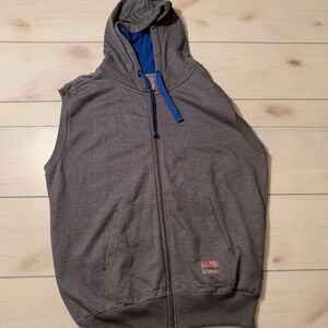 mens L Brooklyn xpress sweatshirt‎ vest grey